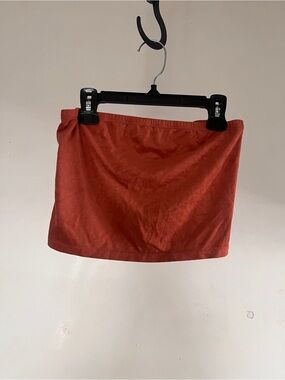 MixMatchy Burnt Orange Mini Skirt - Simple Tube Style